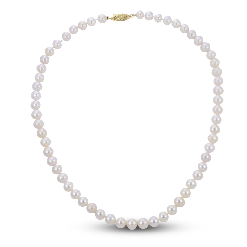 Main Image 1 of Cultured Pearl Strand Necklace 14K Yellow Gold