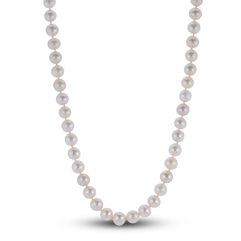 Main Image 2 of Cultured Pearl Strand Necklace 14K Yellow Gold