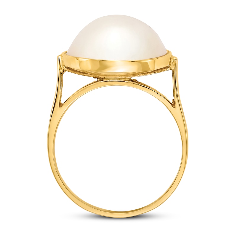 Main Image 2 of Freshwater Cultured Pearl Ring 14K Yellow Gold