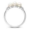 Thumbnail Image 1 of Cultured Freshwater Pearl Ring Diamond Accent Sterling Silver