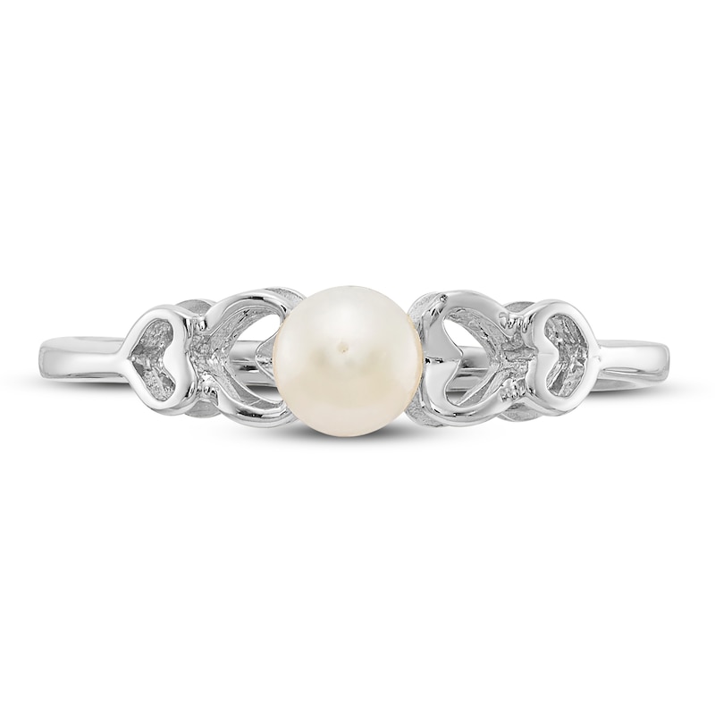 Main Image 3 of Freshwater Cultured Pearl Ring 14K White Gold