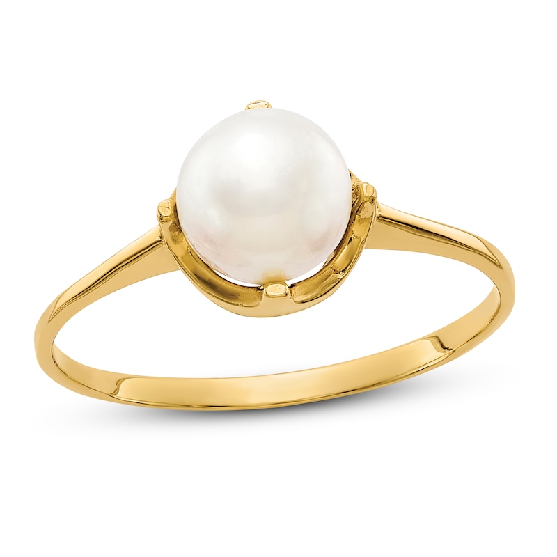 Main Image 1 of Freshwater Cultured Pearl Ring 14K Yellow Gold