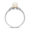 Thumbnail Image 2 of Freshwater Cultured Pearl Ring Diamond Accent 14K White Gold