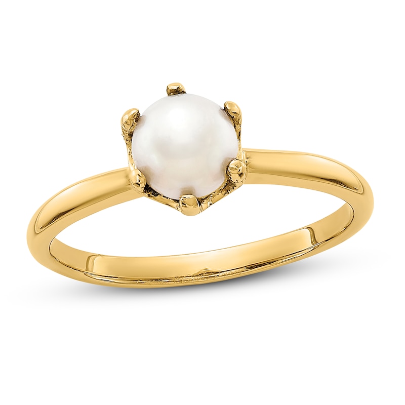Main Image 1 of Freshwater Cultured Pearl Ring 14K Yellow Gold