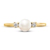 Thumbnail Image 3 of Freshwater Cultured Pearl Ring 1/15 ct tw Diamonds 14K Yellow Gold