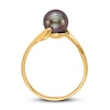 Thumbnail Image 2 of Black Freshwater Cultured Pearl Ring 14K Yellow Gold