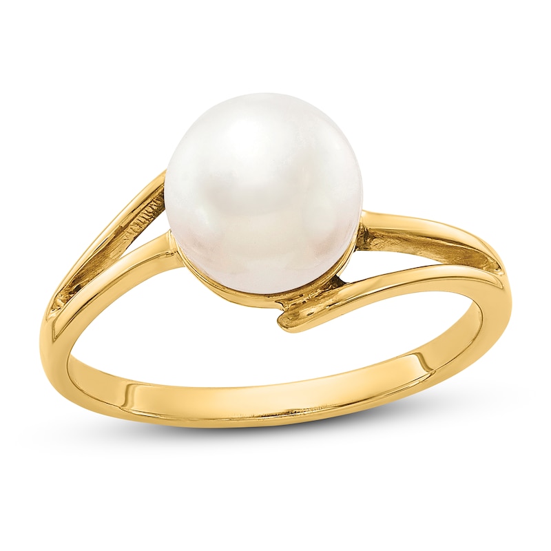 Freshwater Cultured Pearl Ring 14K Yellow Gold