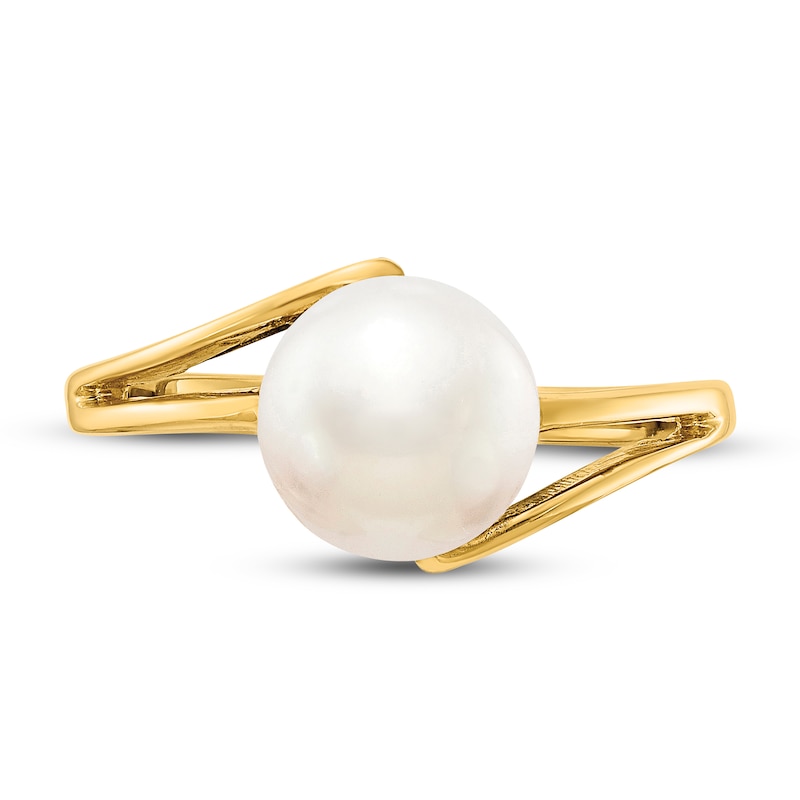 Main Image 3 of Freshwater Cultured Pearl Ring 14K Yellow Gold
