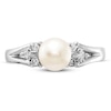 Thumbnail Image 2 of Freshwater Cultured Pearl Ring 1/10 ct tw Diamonds 14K White Gold