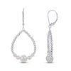 Thumbnail Image 0 of Freshwater Cultured Pearl Bead Drop Earrings Sterling Silver