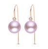 Thumbnail Image 0 of Pink Freshwater Cultured Pearl Threader Earrings 1/15 ct tw Diamonds 14K Rose Gold