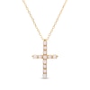 Thumbnail Image 1 of Freshwater Cultured Pearl Cross Necklace 14K Yellow Gold
