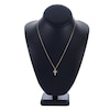 Thumbnail Image 2 of Freshwater Cultured Pearl Cross Necklace 14K Yellow Gold