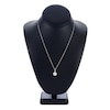 Thumbnail Image 2 of South Sea Cultured Pearl Circle Necklace 1/6 ct tw Diamonds 14K White Gold