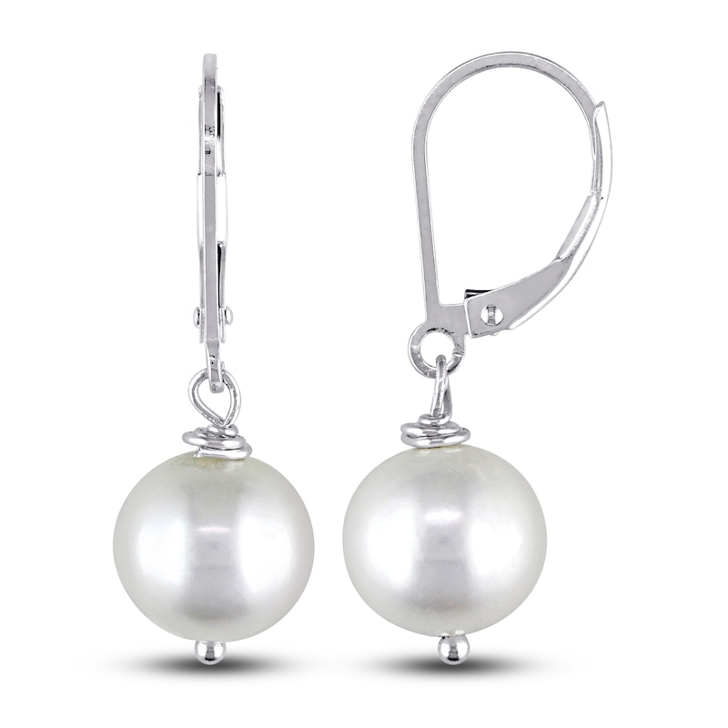 Main Image 1 of Freshwater Cultured Pearl Drop Earrings Sterling Silver