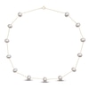 Thumbnail Image 3 of Freshwater Cultured Pearl Tin Cup Necklace 10K Yellow Gold