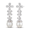 Thumbnail Image 0 of Le Vian Cultured Pearl Earrings 1/2 ct tw Diamonds 14K Vanilla Gold