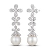 Thumbnail Image 1 of Le Vian Cultured Pearl Earrings 1/2 ct tw Diamonds 14K Vanilla Gold
