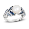 Thumbnail Image 0 of Le Vian Natural Sapphire & Freshwater Cultured Pearl Ring 14K Vanilla Gold