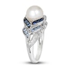 Thumbnail Image 4 of Le Vian Natural Sapphire & Freshwater Cultured Pearl Ring 14K Vanilla Gold