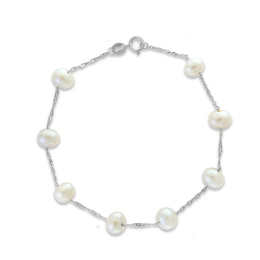 LALI Jewels Cultured Freshwater Pearl Bracelet 14K White Gold