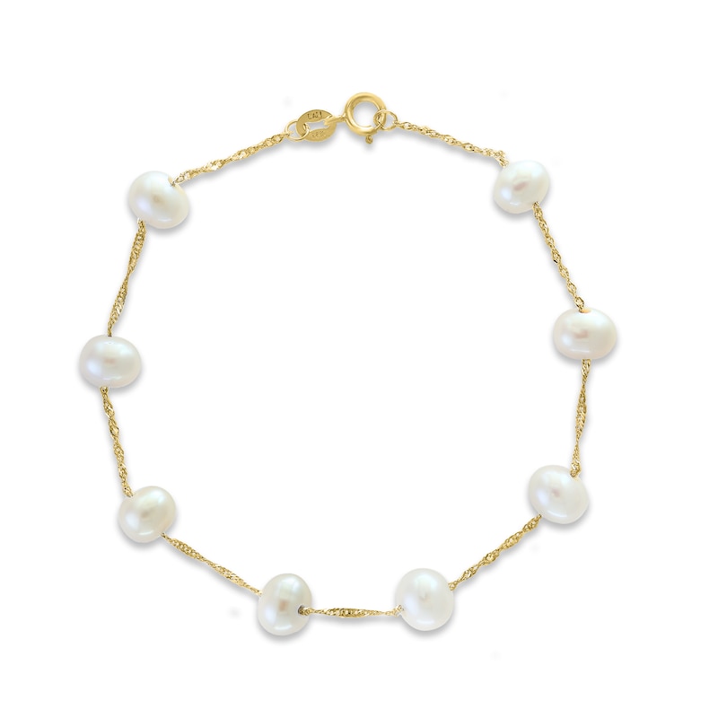 Main Image 1 of LALI Jewels Freshwater Cultured Pearl Bracelet 14K Yellow Gold
