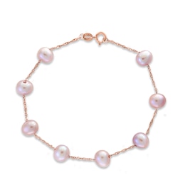 LALI Jewels Freshwater Cultured Pearl Bracelet 14K Rose Gold