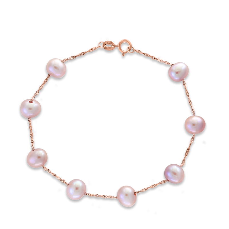 Main Image 1 of LALI Jewels Freshwater Cultured Pearl Bracelet 14K Rose Gold