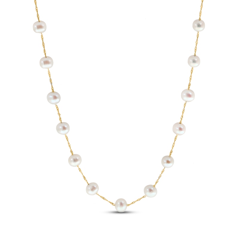 Main Image 1 of LALI Jewels Freshwater Cultured Pearl Necklace 14K Yellow Gold