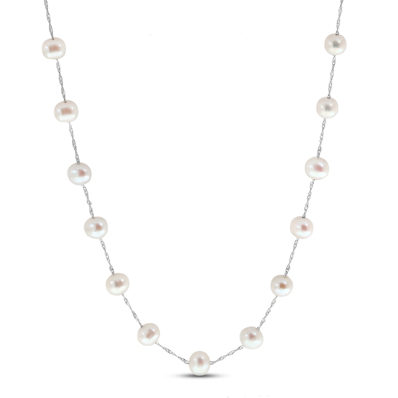 Main Image 1 of LALI Jewels Freshwater Cultured Pearl Necklace 14K White Gold