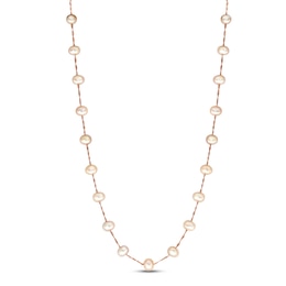LALI Jewels Freshwater Cultured Pearl Necklace 14K Rose Gold 18"