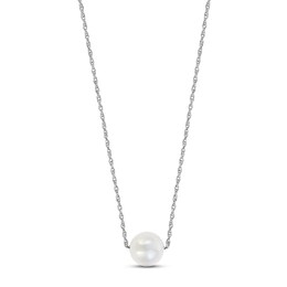 LALI Jewels Cultured Freshwater Pearl Necklace 14K White Gold