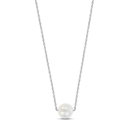 LALI Jewels Freshwater Cultured Pearl Necklace 14K White Gold