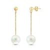 Thumbnail Image 0 of LALI Jewels Cultured Freshwater Pearl Drop Earrings 14K Yellow Gold