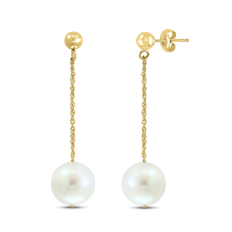 LALI Jewels Freshwater Cultured Pearl Drop Earrings 14K Yellow Gold