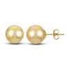 Thumbnail Image 1 of South Sea Golden Cultured Pearl Stud Earrings 14K Yellow Gold