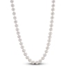 Thumbnail Image 2 of Akoya Cultured Pearl Necklace 14K White Gold 24"