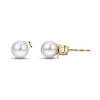 Thumbnail Image 0 of Cultured Akoya Pearl Stud Earrings 14K Yellow Gold