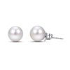 Thumbnail Image 1 of Akoya Cultured Pearl Stud Earrings 14K White Gold