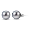 Thumbnail Image 1 of Tahitian Freshwater Cultured Pearl Stud Earrings 14K White Gold