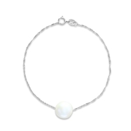 LALI Jewels Freshwater Cultured Pearl Bracelet 14K White Gold 7.5"