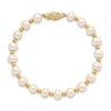 Thumbnail Image 1 of Freshwater Cultured Pearl Bead Bracelet 14K Yellow Gold 7-inch