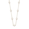 Thumbnail Image 1 of Freshwater Cultured Pearl Station Necklace 14K Yellow Gold 16"