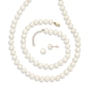 Thumbnail Image 0 of Freshwater Cultured Pearl Necklace/Bracelet/Earrings Set 14K Yellow Gold