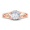 Thumbnail Image 3 of Diamond Solitaire Scroll Engagement Ring 1/4 ct tw Round 14K Rose Gold (I2/I)