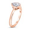 Thumbnail Image 2 of Diamond Solitaire Engagement Ring 3/4 ct tw Bezel-Set Pear-cut 14K Rose Gold (I2/I)