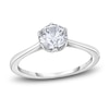 Thumbnail Image 1 of Diamond Cathedral Solitaire Engagement Ring 3/4 ct tw Round 14K White Gold (I2/I)