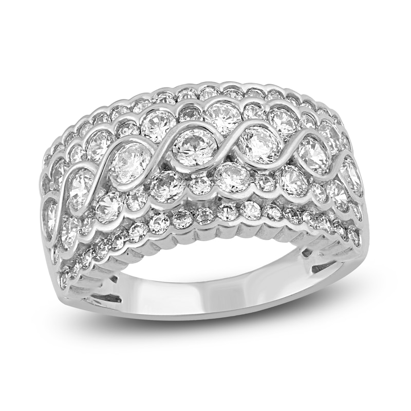 Main Image 1 of Diamond Anniversary Band 2 ct tw Round 14K White Gold