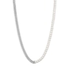 Thumbnail Image 0 of 1933 by Esquire Men's Freshwater Cultured Pearl Curb Necklace Sterling Silver 28"