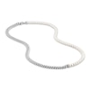 Thumbnail Image 1 of 1933 by Esquire Men's Freshwater Cultured Pearl Curb Necklace Sterling Silver 28"